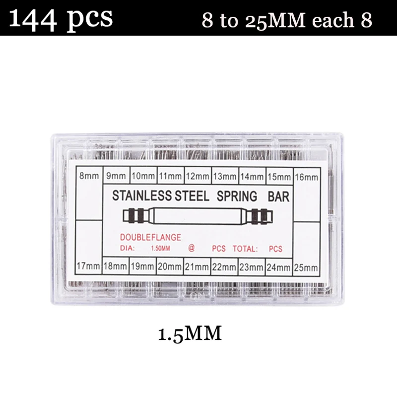 144/270/360Pcs Stainless Steel Watch Band Strap Spring Bar Link Pins Remover Watch Accessories Repair Tool Strap Opener