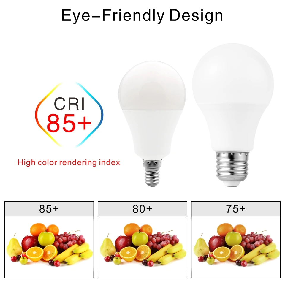 10pcs/lot E27 E14 LED Light Bulb 20W 18W 15W 12W 9W 6W 3W Lampada LED AC 220V Spotlight Lighting Cold/Warm White Lamp