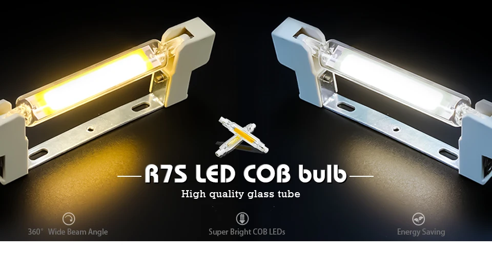 High Power LED R7S Glass Tube COB Bulb Ceramics 110V 220V 78MM 118MM R7s Corn Lamp 5W 10W 20W J78 J118 Replace Halogen Lampadas