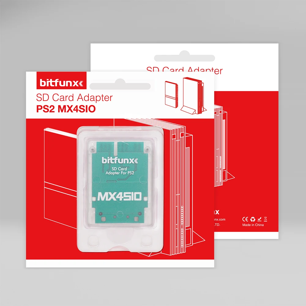 MX4SIO SIO2SD TF/SD Card Adapter Card Reader Adapter For Playstation2 PS2 Game Consoles Game Memory Card