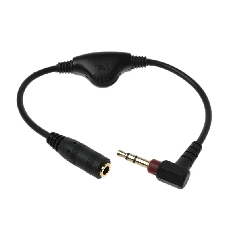 3.5mm Jack AUX Male to Female Adapter Extension Cable Stereo Cord with Volume Control Earphone Headphone Wire for Car P9JD