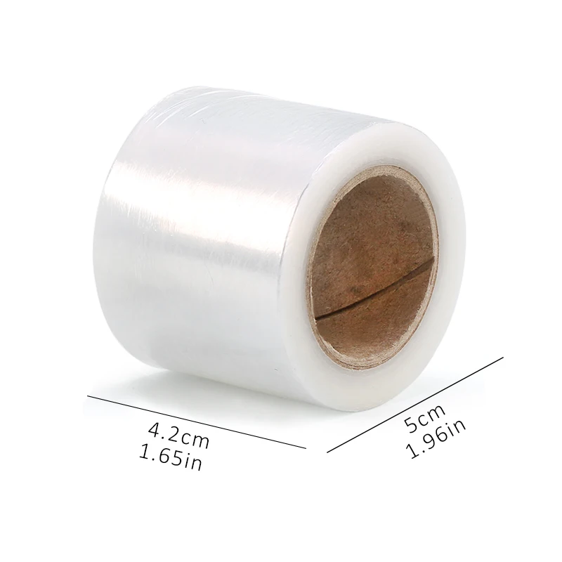 1 Roll 200M False Eyelashes Extension Clear Plastic Wrap Permanent Tattoo Eyebrow Film Professional Eye Use Makeup Tool