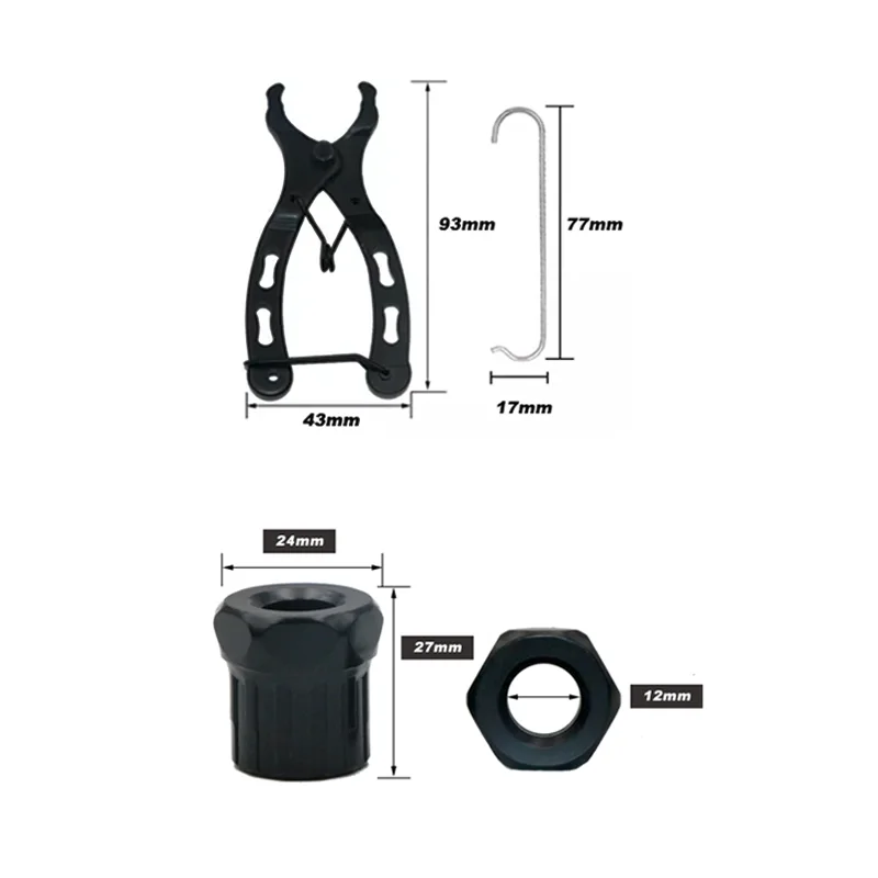 Bike Repair Tool Kits Chain Breaker Cutter Mini Chain Link Magic Buckle Pliers Crank Puller Outdoor Cycling Maintenance Tools