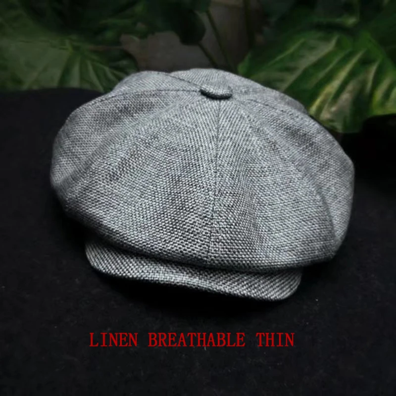 Spring Autumn Classic Herringbon Beret Tommy Shelby Hat Retro British Newsboy Cap Gatsby Octagonal Hats NZ295
