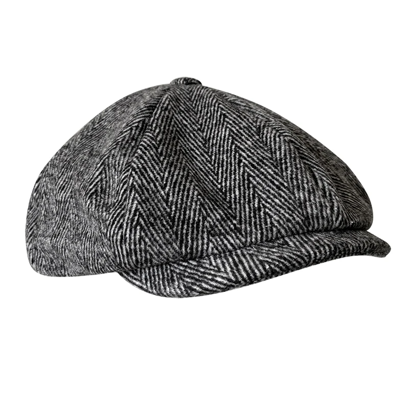 Spring Autumn Classic Herringbon Beret Tommy Shelby Hat Retro British Newsboy Cap Gatsby Octagonal Hats NZ295