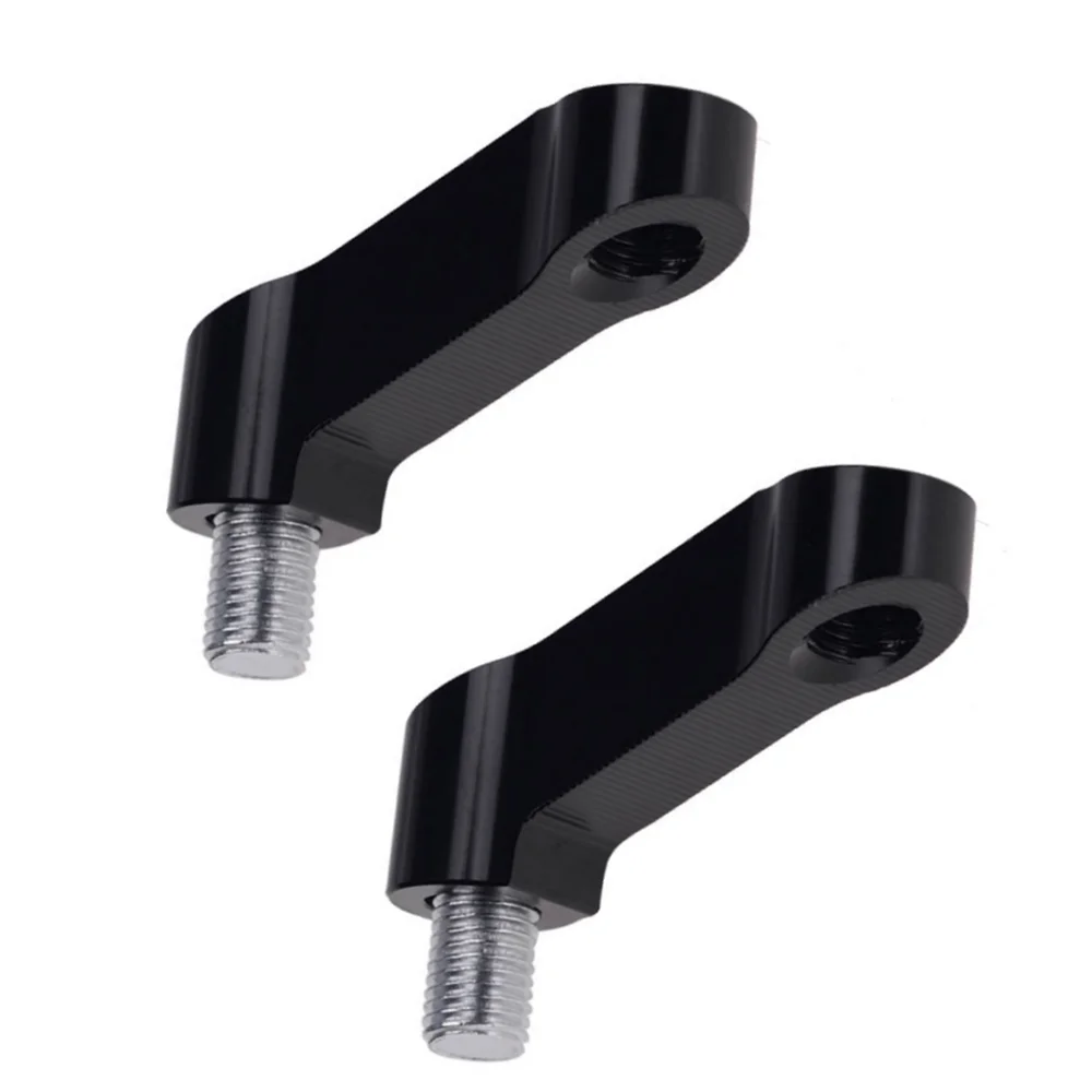 Motorcycle Rearview Mirrors Extension Riser Extend Adapter Mirror Extender Adapters Riser Supplies Rear View Base Mirrors Black