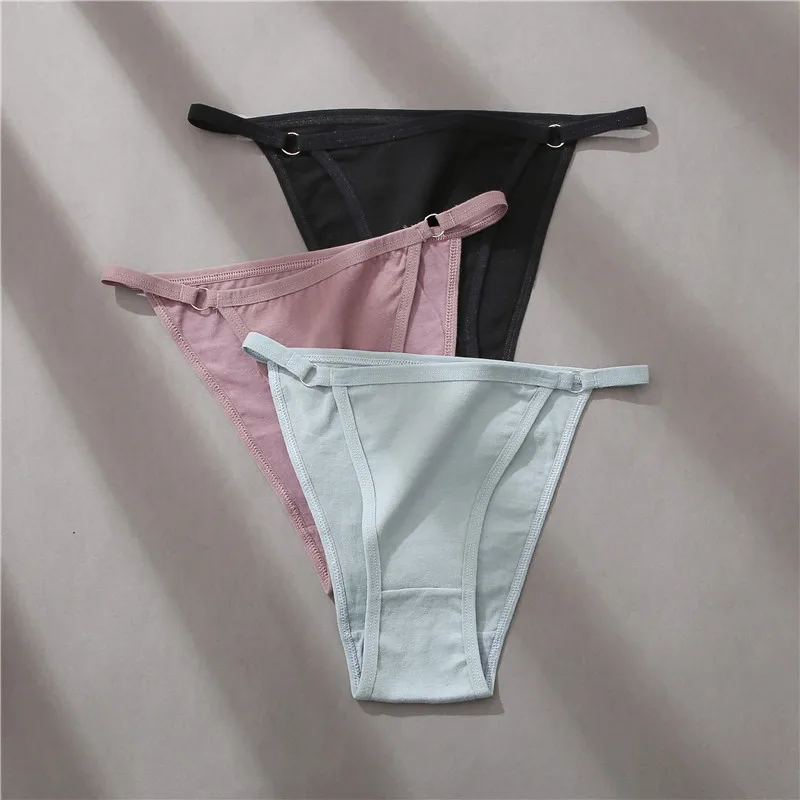 FINETOO Women's Cotton Panties 3Pcs/set Lace Briefs S-XL Comfortable Underwear Ladies Cotton Underpants Soft Panty Intimates New