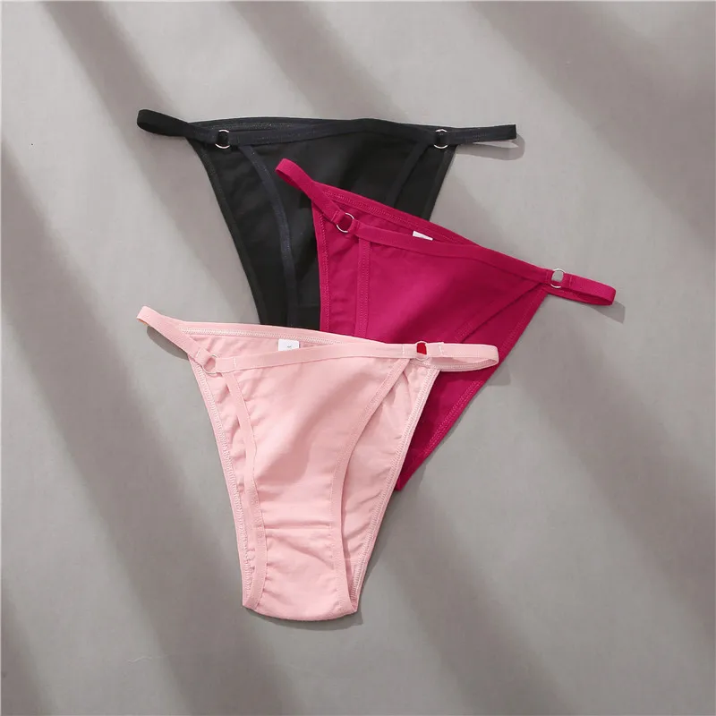 FINETOO Women's Cotton Panties 3Pcs/set Lace Briefs S-XL Comfortable Underwear Ladies Cotton Underpants Soft Panty Intimates New