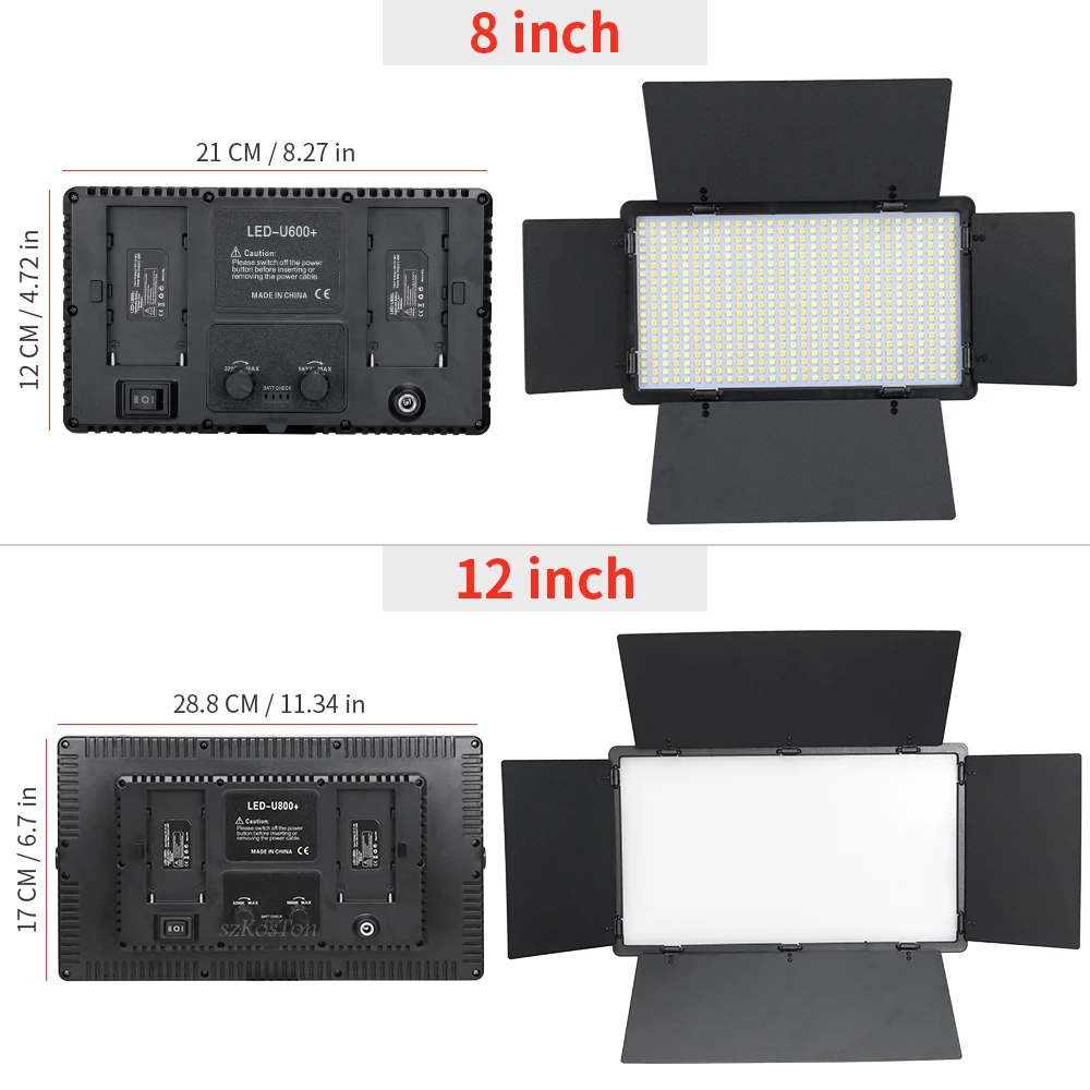 U800 U600 LED Photo Studio Video Light Recording Lighting Kit Photography Panel Photographi Lamp For Youtube Game Live