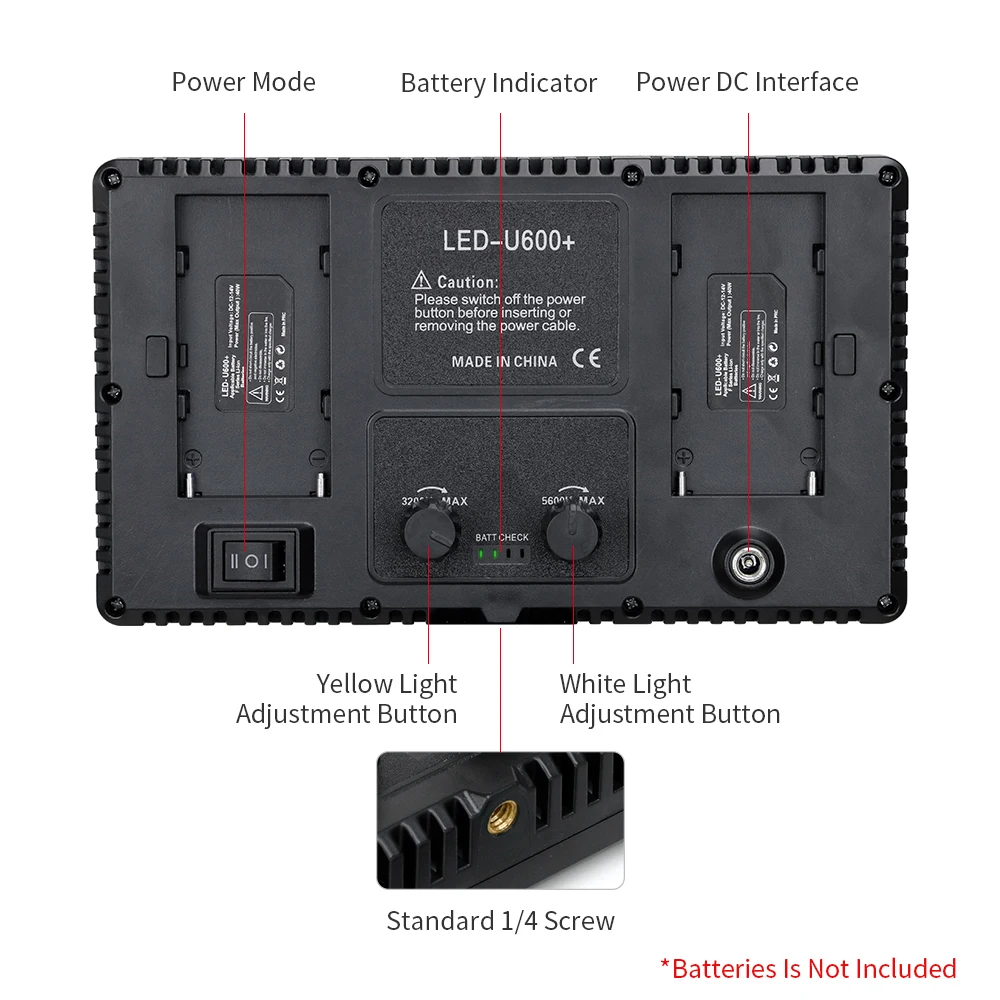 U800 U600 LED Photo Studio Video Light Recording Lighting Kit Photography Panel Photographi Lamp For Youtube Game Live