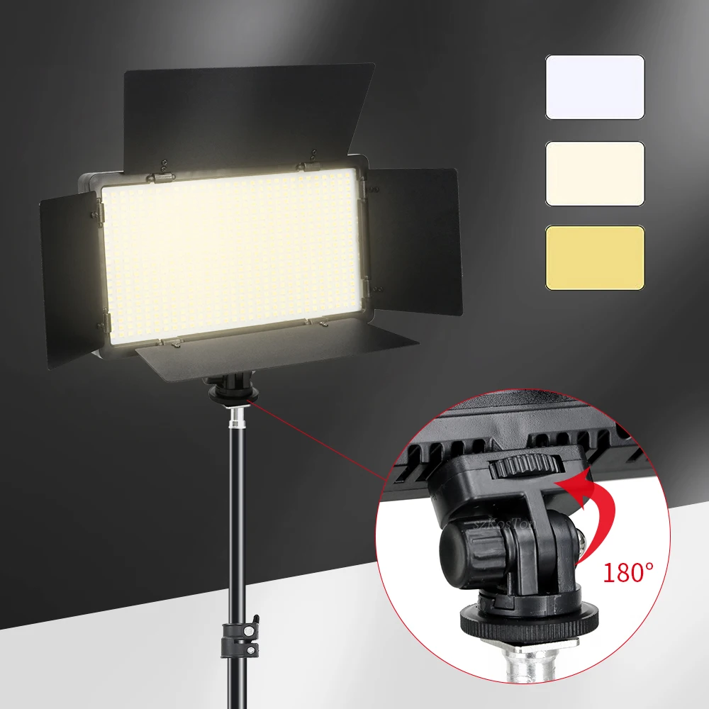 U800 U600 LED Photo Studio Video Light Recording Lighting Kit Photography Panel Photographi Lamp For Youtube Game Live