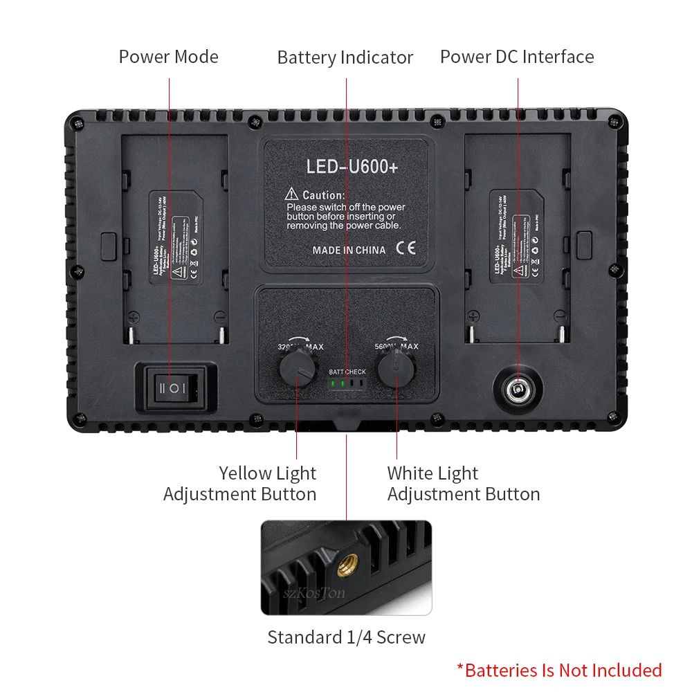 U800 U600 LED Photo Studio Video Light Recording Lighting Kit Photography Panel Photographi Lamp For Youtube Game Live