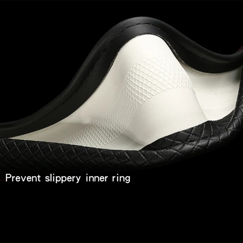 Car Steering Wheel Cover Microfiber Leather 38cm Non-Slip For Seat Tarraco Arona Ateca Ibiza Toledo Mii Leon Arosa Exeo ST FR
