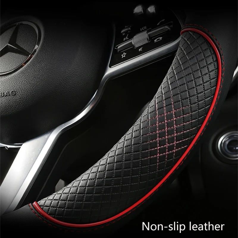Car Steering Wheel Cover Microfiber Leather 38cm Non-Slip For Seat Tarraco Arona Ateca Ibiza Toledo Mii Leon Arosa Exeo ST FR