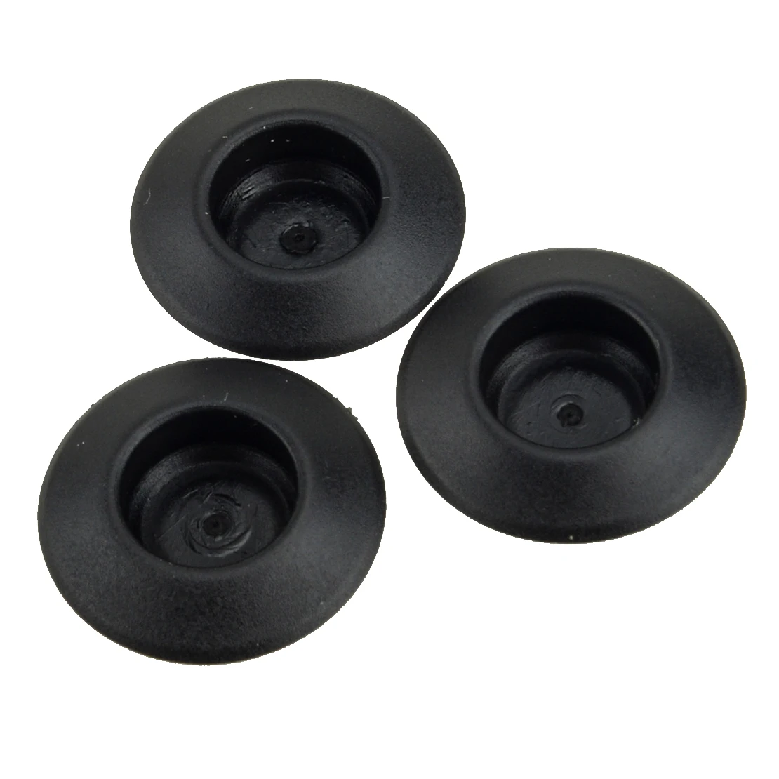 100pcs/Set Black 1/2" Hole Flush Mount Plastic Body & Sheet Metal Plug Button Fit for Auveco 11746 14 to 26 Gauge Material