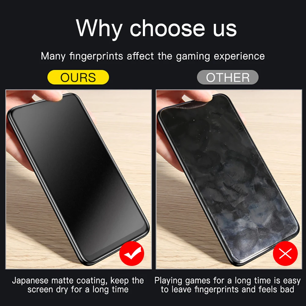 Matte Screen Protector For Samsung A56 A54 A55 A53 A52S 5G A17 A16 A35 A34 A51 A33 A50 A25 A70 A36 A21S A22 A31 Tempered Glass