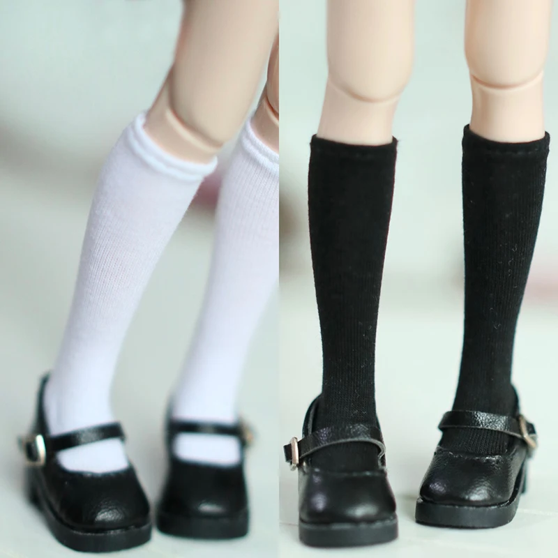A Pair of Blyth Doll Socks Fashion Pure Color Long Sock for Blythe Licca Azone OB24 1/6Dolls Accessories Outfit Gifts