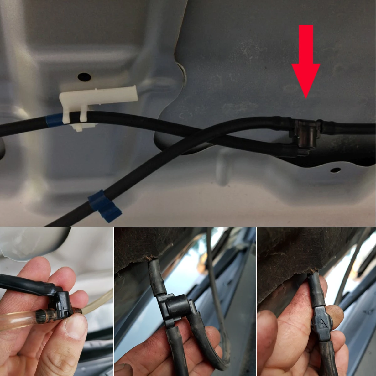 2x Front Windshield Wiper Washer Spray Jet Nozzle For Toyota Corolla Altis Camry Auris Highlander Matrix 4Runner Avensis Lexus