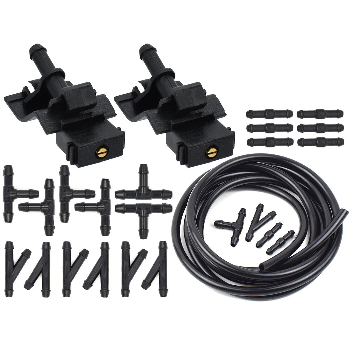 2x Front Windshield Wiper Washer Spray Jet Nozzle For Toyota Corolla Altis Camry Auris Highlander Matrix 4Runner Avensis Lexus