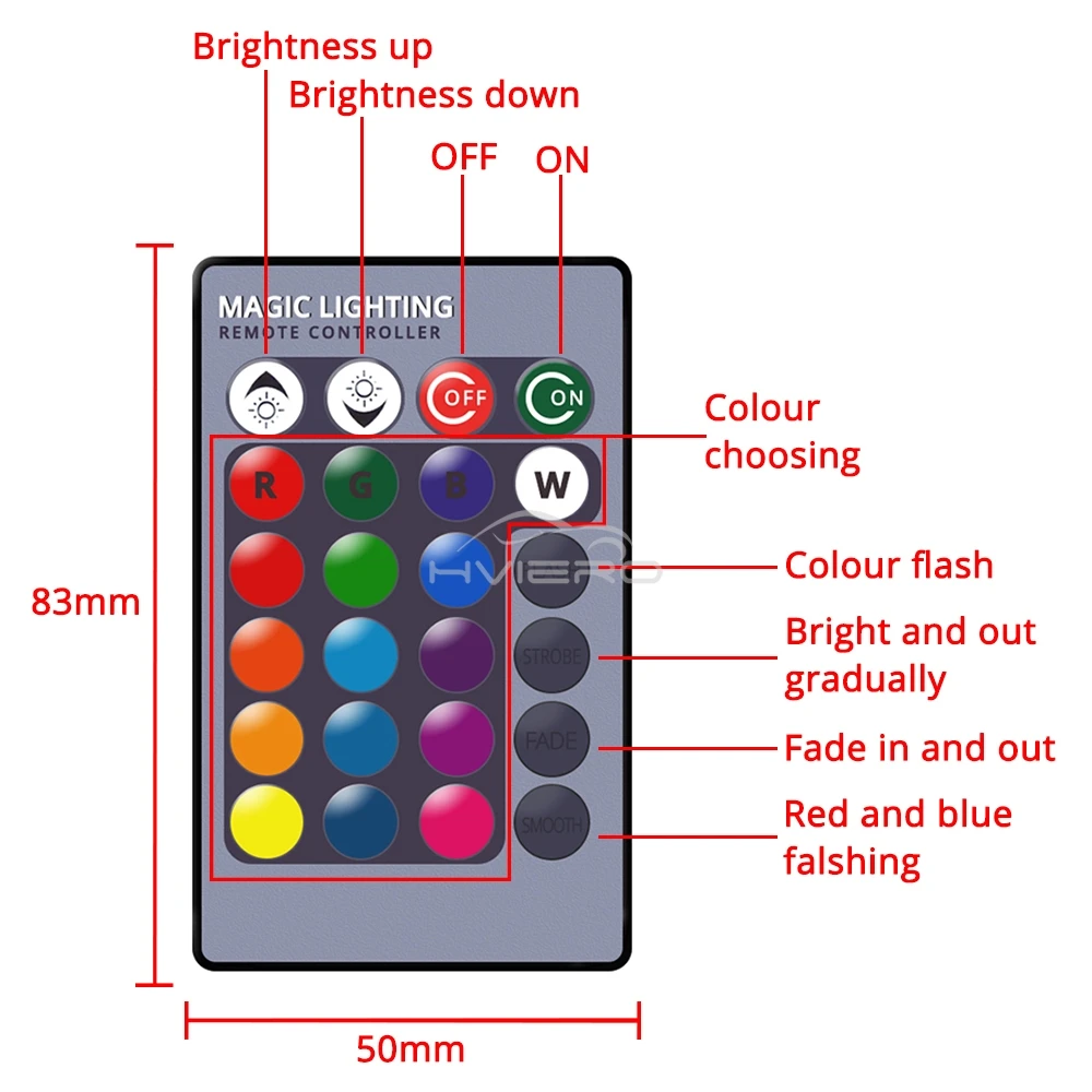 C5w Car Led RGB 5050 6SMD 31mm-41mm Festoon Dome Door Lights Automobile Remotes Controller Colorful Lamps Roof Atmospheres Bulbs