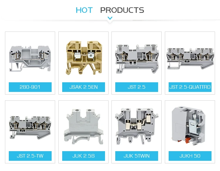 10Pcs PTTB 1.5/S Double Level Push-in Din Rail Terminal Block PT 1.5mm² Cable Electrical Wire Connector PTTB1.5 PTTB-1.5