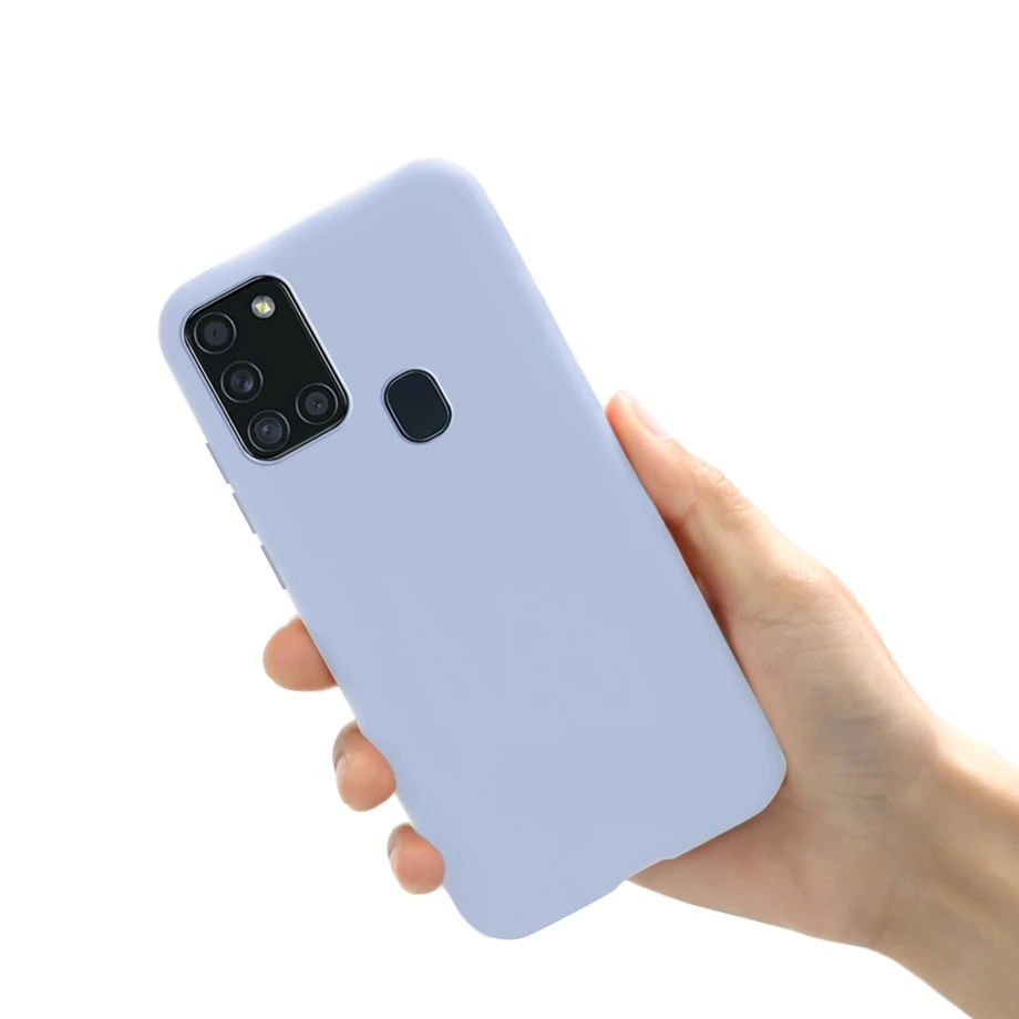 For Samsung A21S Case for Samsung Galaxy A21S A 21S A21 S Case Silicone TPU Soft Matte Phone Case Back Cover Fundas Coque Bumper