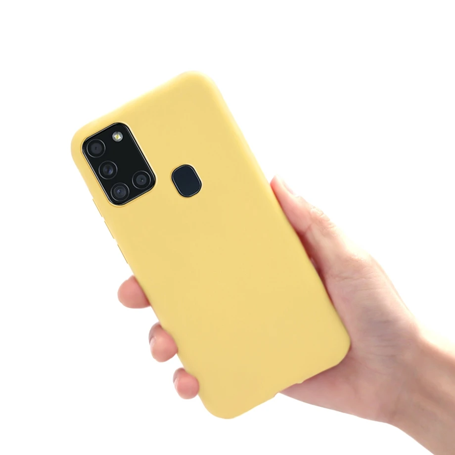 For Samsung A21S Case for Samsung Galaxy A21S A 21S A21 S Case Silicone TPU Soft Matte Phone Case Back Cover Fundas Coque Bumper