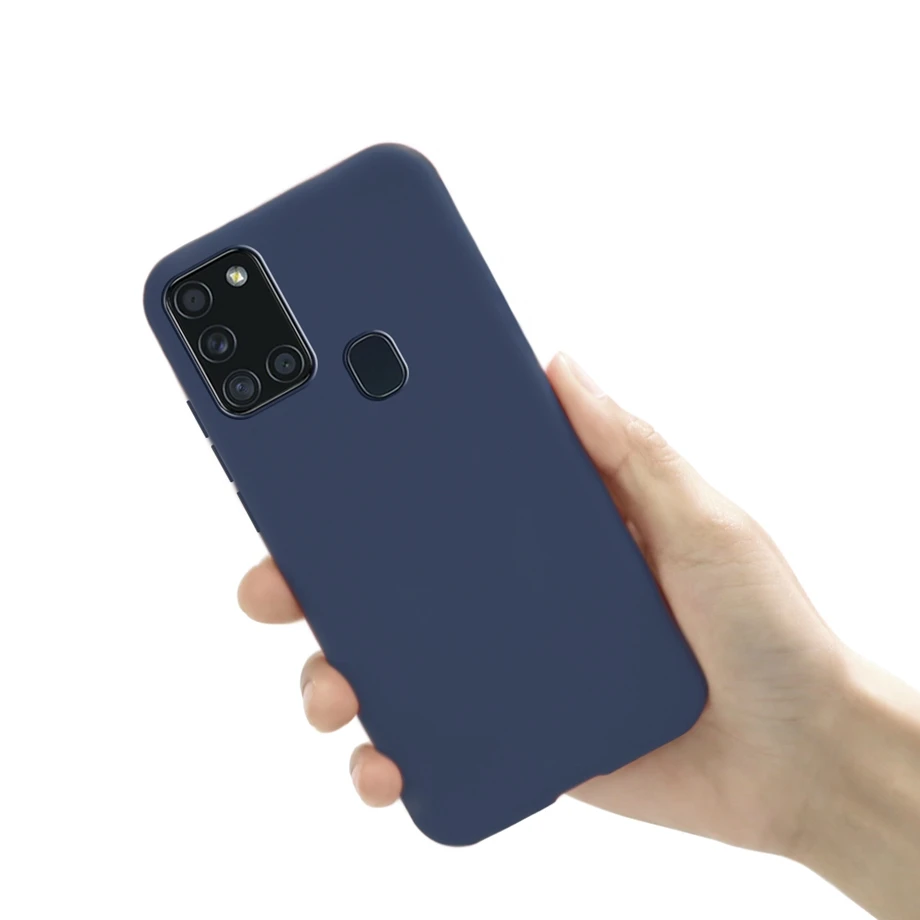 For Samsung A21S Case for Samsung Galaxy A21S A 21S A21 S Case Silicone TPU Soft Matte Phone Case Back Cover Fundas Coque Bumper