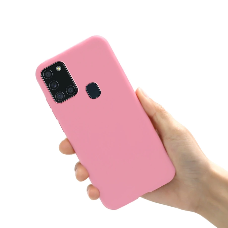 For Samsung A21S Case for Samsung Galaxy A21S A 21S A21 S Case Silicone TPU Soft Matte Phone Case Back Cover Fundas Coque Bumper