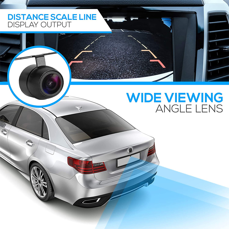Car Universal Rear View Camera 170° Wide Angle Reverse Parking IP68 Waterproof CCD LED Auto Backup Monitor HD Night Vision Image
