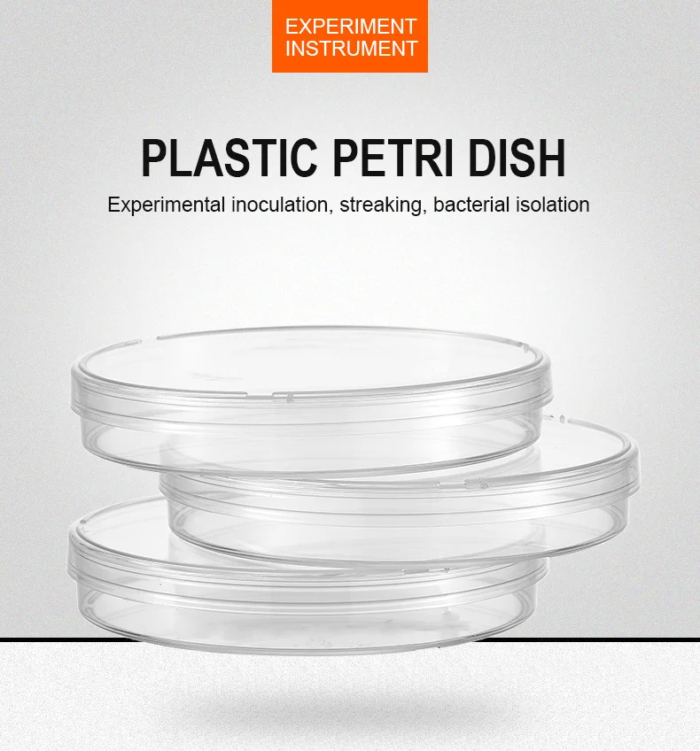 10Pcs 90mm Plastic Petri Dishes For LB Plate Bacterial Yeast with Lids Laboratory Chemistry Equipment Lab Supplies