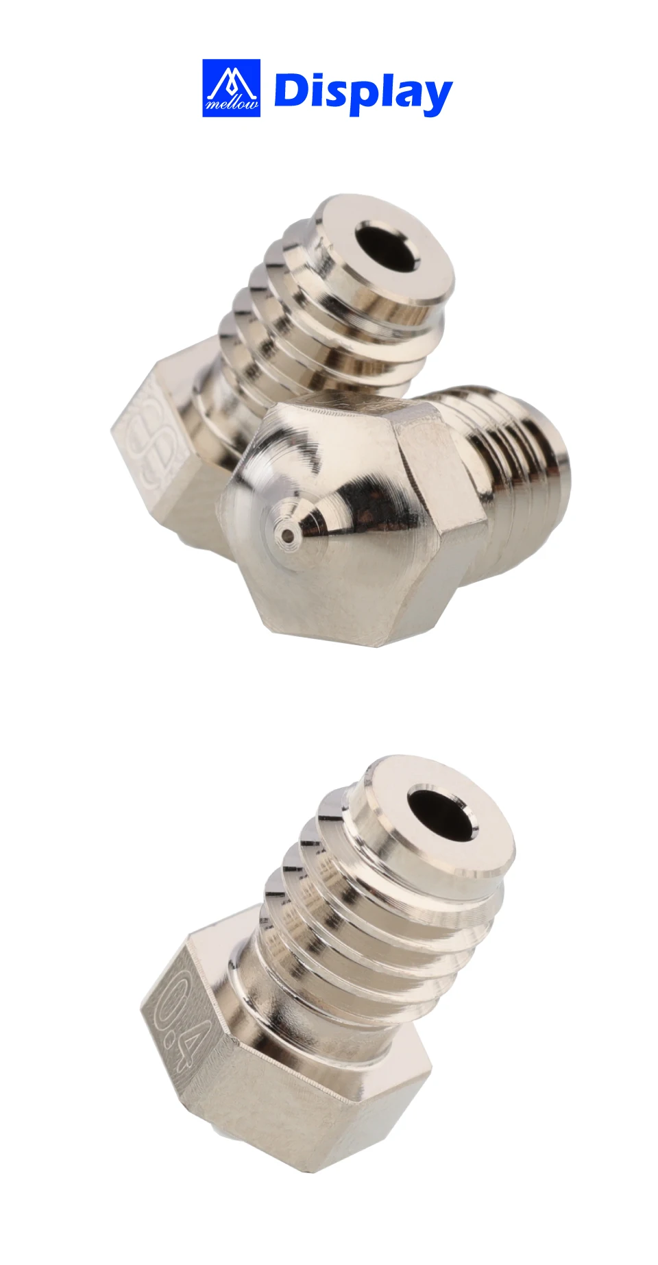 Phaetus Plated Copper E3D V6 Nozzle 3D Printer Parts For 1.75MM Filament Hotend Extruder BMO BMS Dragonfly Dragon TaiChi Rapido