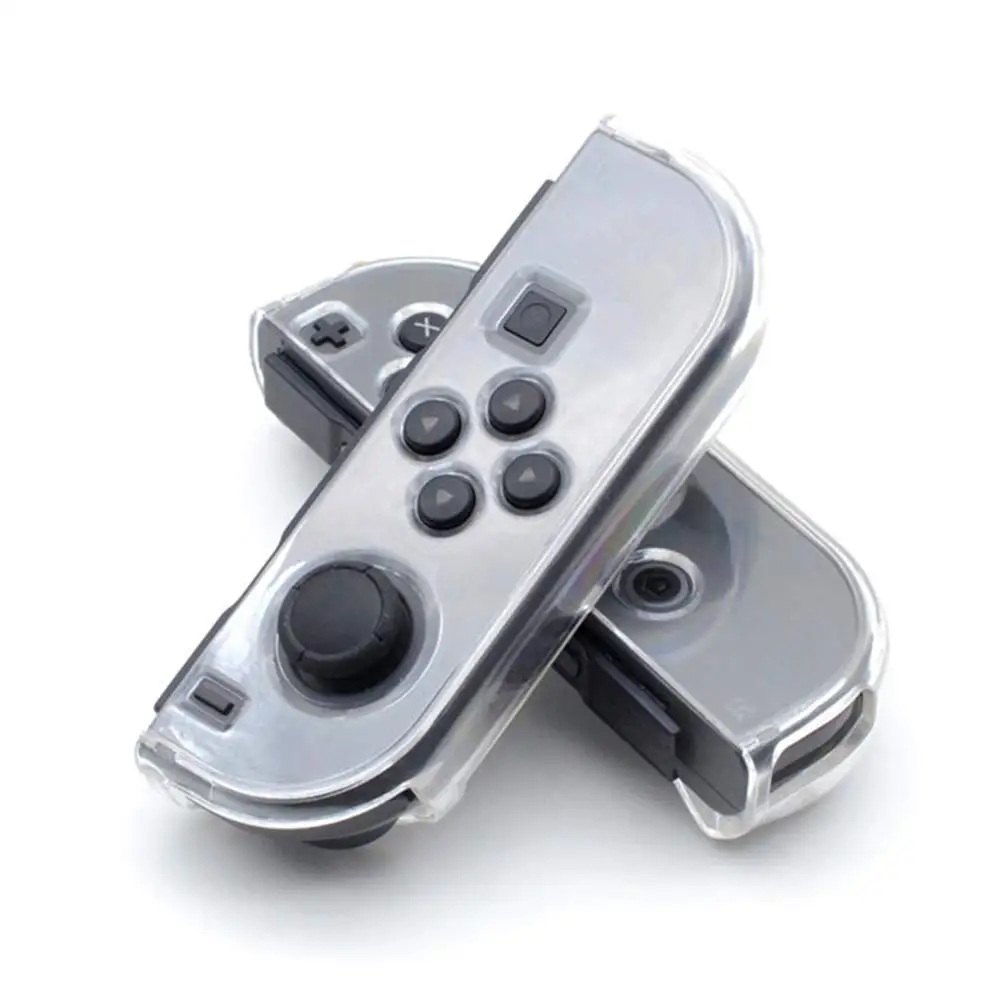 Crystal Case for Nintend Switch Joycon Cover Hard PC Case Compatible Nintendo Switch Joy-con Controller Grip Transparent Cover