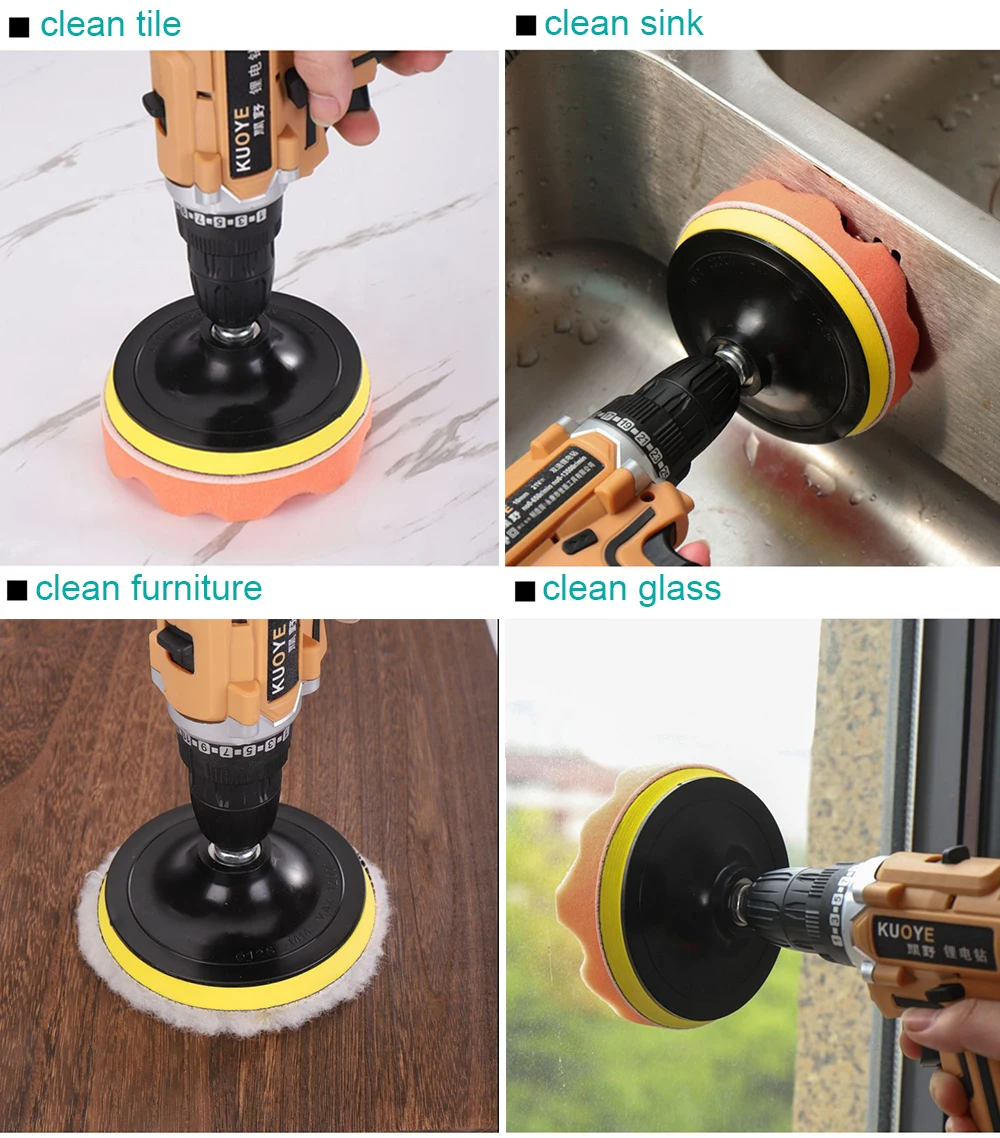 3"Car Waxing Sponge Pad Polishing Kit Auto Detailing Sandpaper Buffing Sanding Disc Polisher Drill Adapter Headlight Restoration