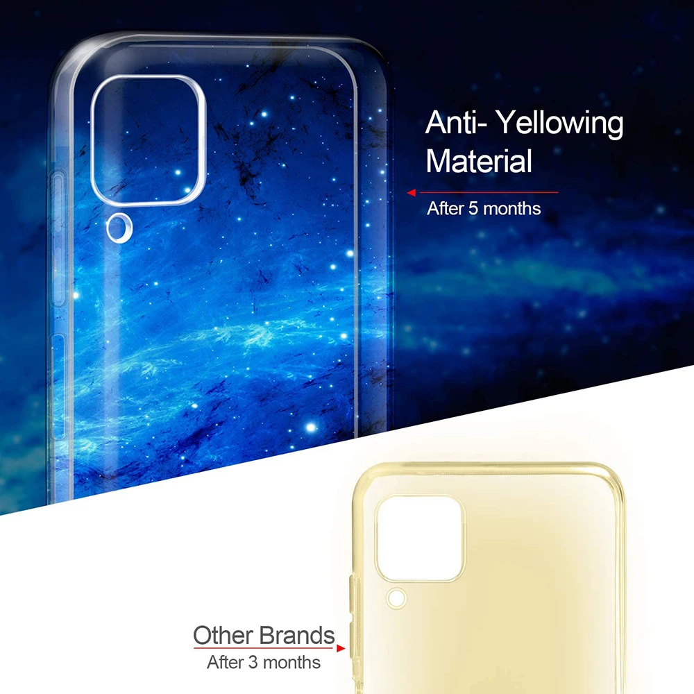 Original Ultra Thin Clear Case For Huawei P40 Lite 4G Case Huawei Nova 6 se Nova 7i Transparent Silicone Full Cover Case