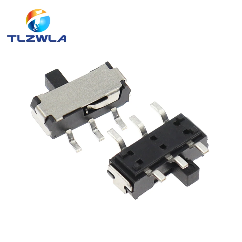 20PCS MSK-22D27 SMD Sideslip Toggle Switch 6Pin Microswitch 1P2T Slide Switch