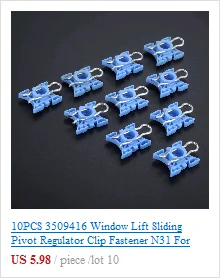 10 Sets Car Interior Door Clips Fit For Passat B6 CC Golf Polo Caddy Tiguan Touran Eos A6 A8 TT OEM 6Q0 868 243 6Q0868243