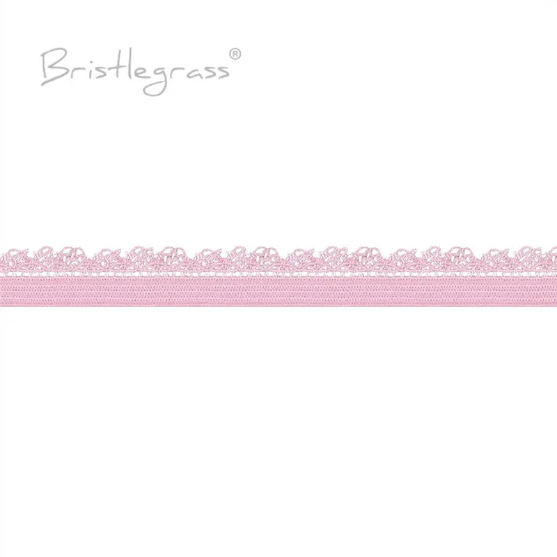 BRISTLEGRASS 2 5 10 Yard 3/8" 10mm Picot Loop Frilly Lace Trim Elastics Decorative Spandex Bands Headband Lingerie Sewing Crafts