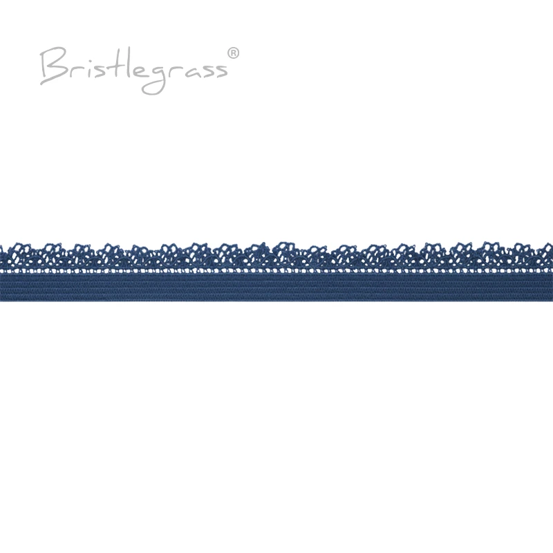BRISTLEGRASS 2 5 10 Yard 3/8" 10mm Picot Loop Frilly Lace Trim Elastics Decorative Spandex Bands Headband Lingerie Sewing Crafts