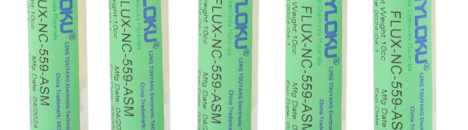 TMYLOKU10pcs RIESBA559 10cc solder paste flux NC-559-ASM oil cylinder BGA welding flute flux for soldering nc 559 soldering flux