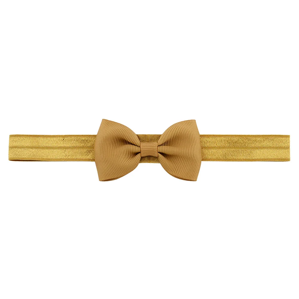 10pcs/lot Cute Ribbon Bowknot Baby Newborn Headband Headwear Grosgrain Hair Bows Elastic Hairbands Girls Kids Photo Props