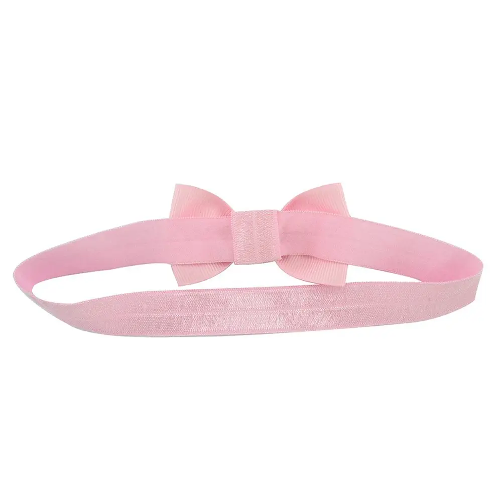 10pcs/lot Cute Ribbon Bowknot Baby Newborn Headband Headwear Grosgrain Hair Bows Elastic Hairbands Girls Kids Photo Props