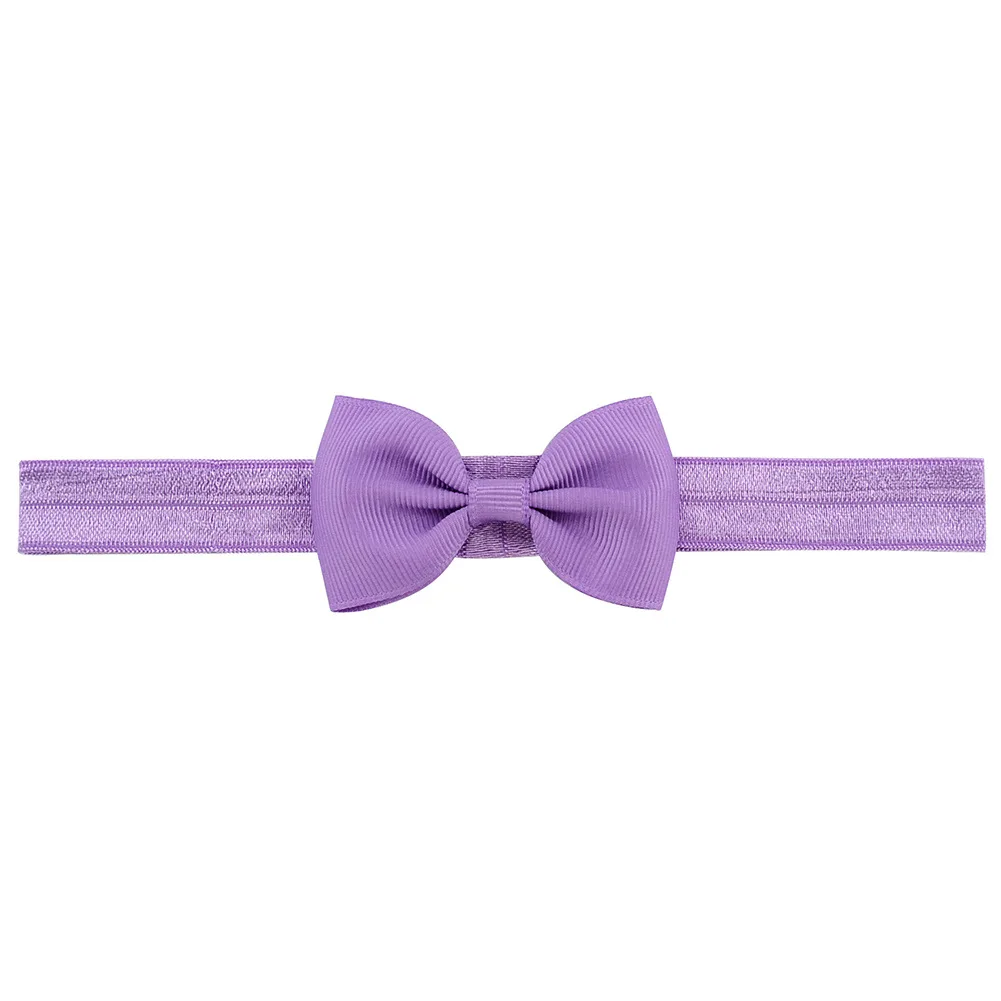 10pcs/lot Cute Ribbon Bowknot Baby Newborn Headband Headwear Grosgrain Hair Bows Elastic Hairbands Girls Kids Photo Props