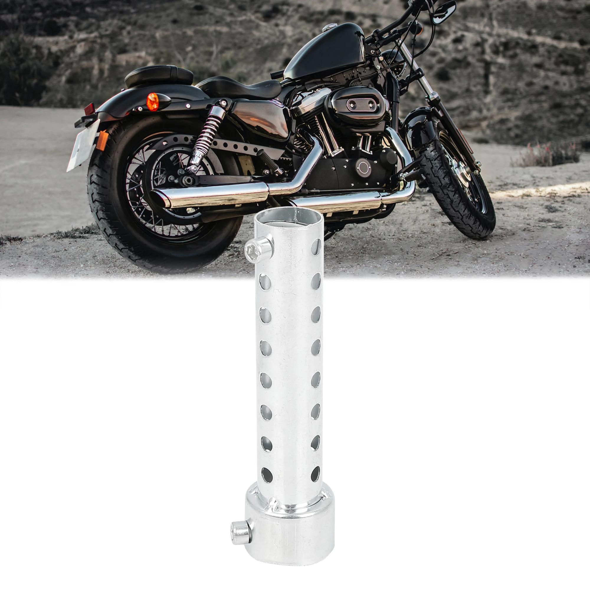 UXCELL Universal Motorcycle Exhaust DB Killer 35mm 42mm 45mm 48mm 60mm OD Muffler Baffle Insert Silver