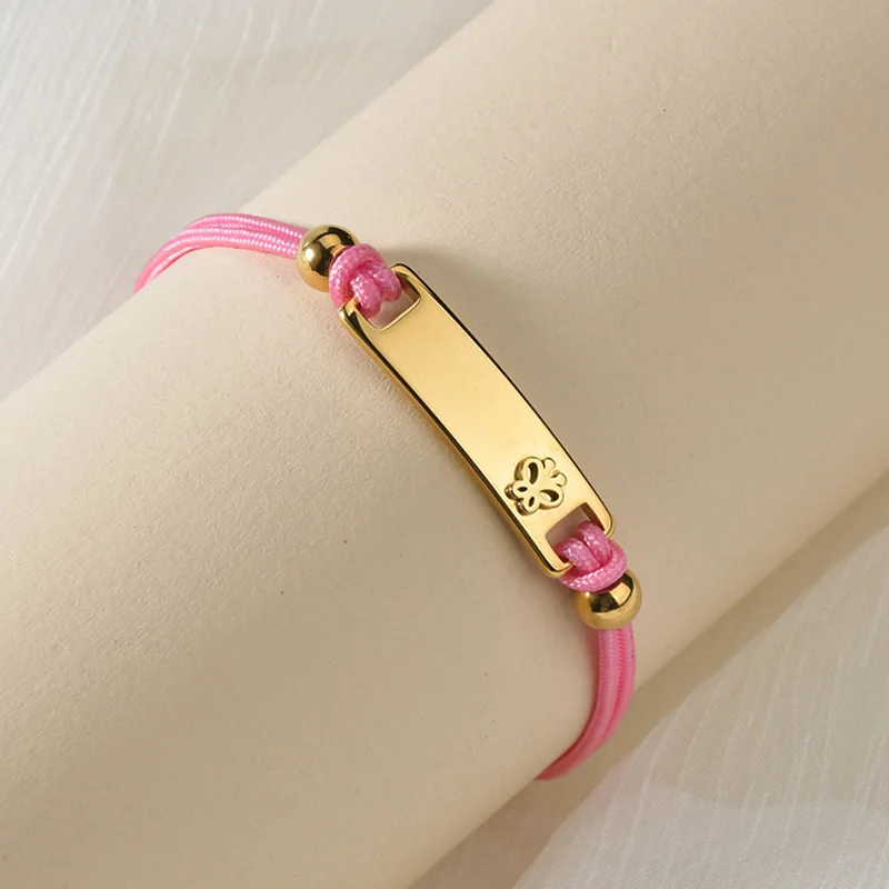 Letdiffery Customized Heart Star Moon Red String Bracelets For Lovers Stainless Steel Engrave Name Date Custom Women Jewelry