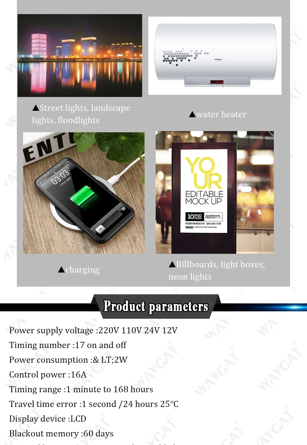 CN101A Timer Switch AC/DC 12V 24V 110V 120V 220V 230V 240V Digital LCD Power Week Mini Programmable Time Switch Relay 8A to 16A