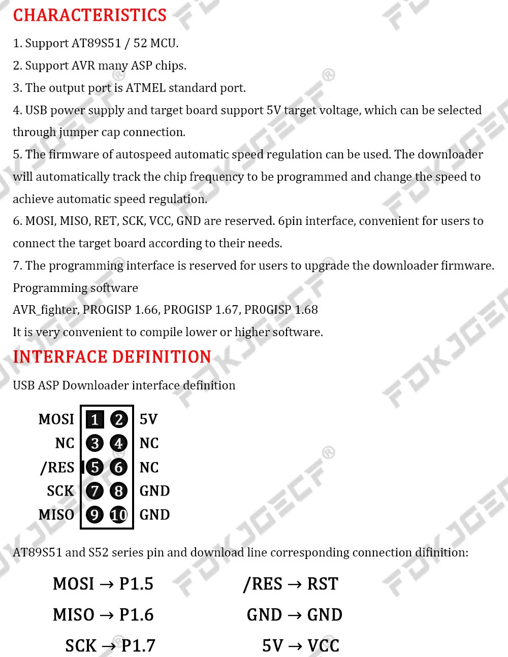 1Set USBASP USBISP AVR Programmer USB ATMEGA8 ATMEGA128 ATtiny/CAN/PWM 10Pin Wire Module DIY + 10Pin To 6 Pin Adapter Board