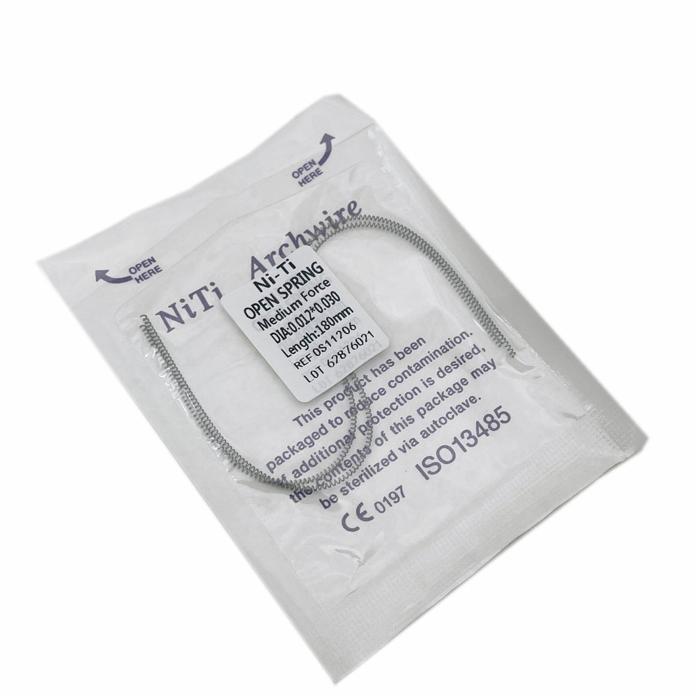 2pcs/pack Dental Orthodontic Open Coil Spring 180mm Niti Alloy Light/Medium Force Dental Orthodontic Product
