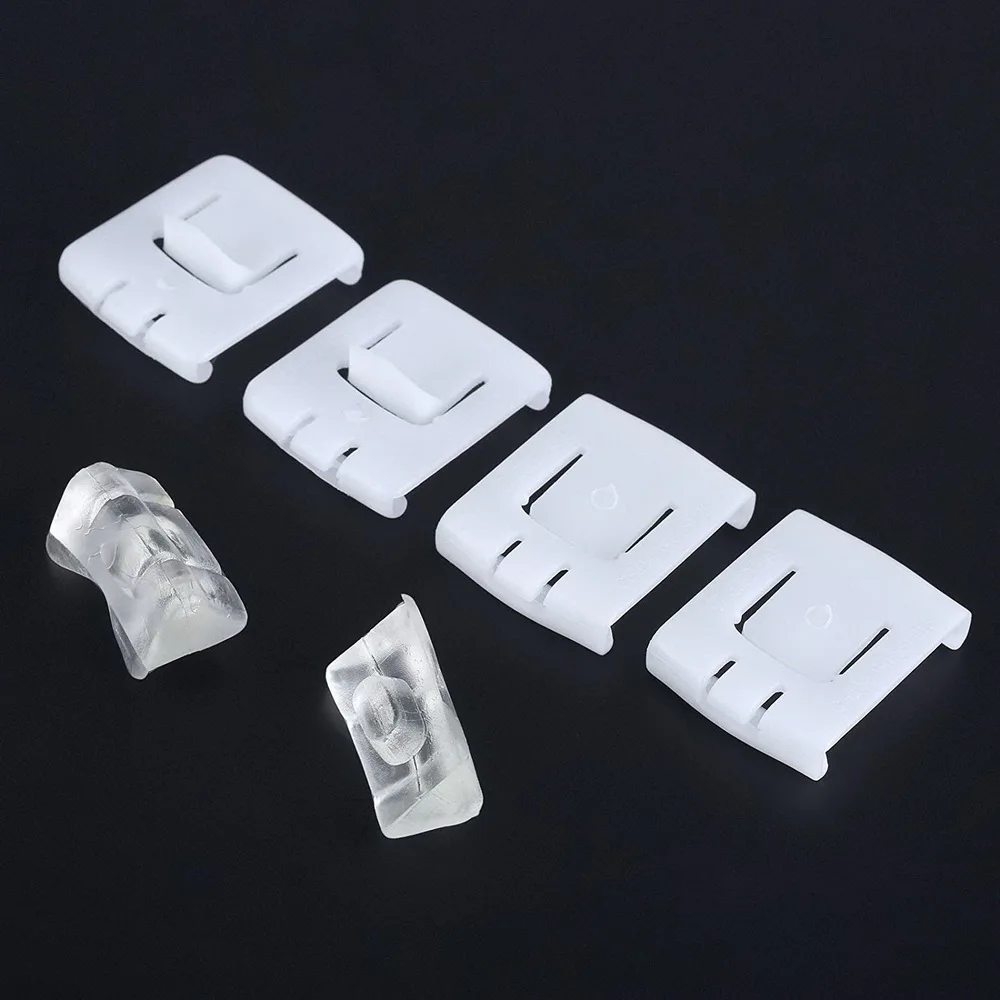 2 Set 6 Piece Car Front Seat Rail Runner Centre Slider Guide 435881203A C10 For GOLF MK1 MK2 MK3 CORRADO SCIROCCO Plastic