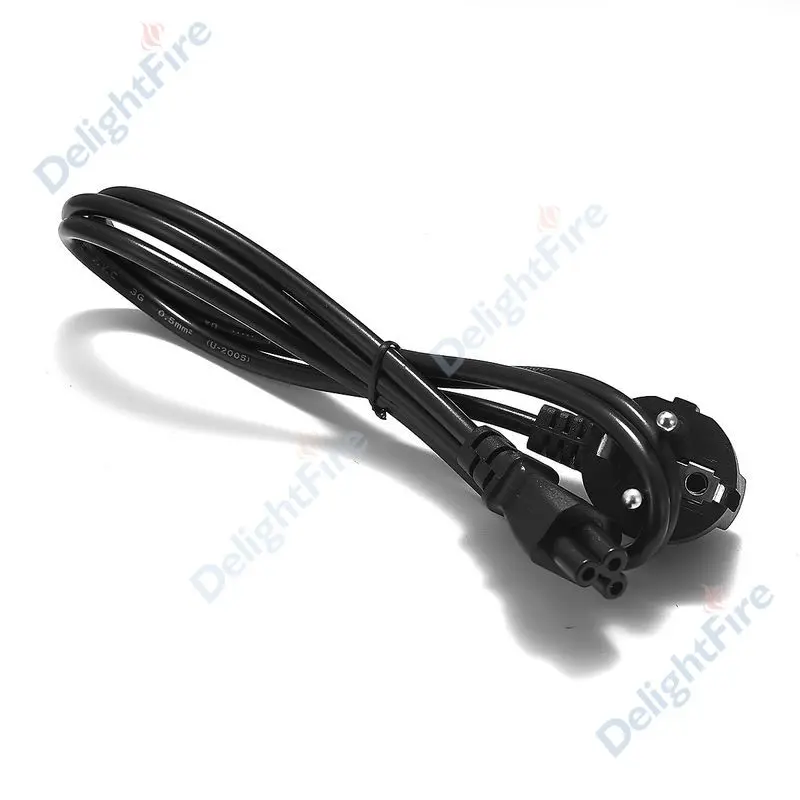 EU Extension Cord IEC320 C5 Cable 2 Pin Power Cord Power Supply Cable 220V For PC Computer Printer Sony Lenovo Samsung Adapter